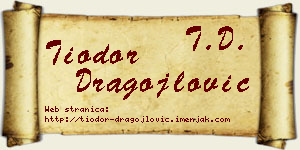 Tiodor Dragojlović vizit kartica
